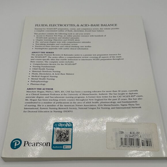 Pearson Reviews & Rationales: Fluids, Electrolytes, & Acid-Base Balance 4th Ed - Picture 2 of 3